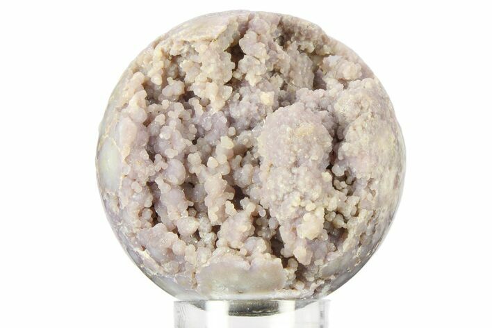 Sparkly Polished Purple Botryoidal Grape Agate Sphere - Indonesia #360083